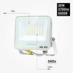 LED Floodlight, White, 90Lm/W, 30W, White Light — image 4