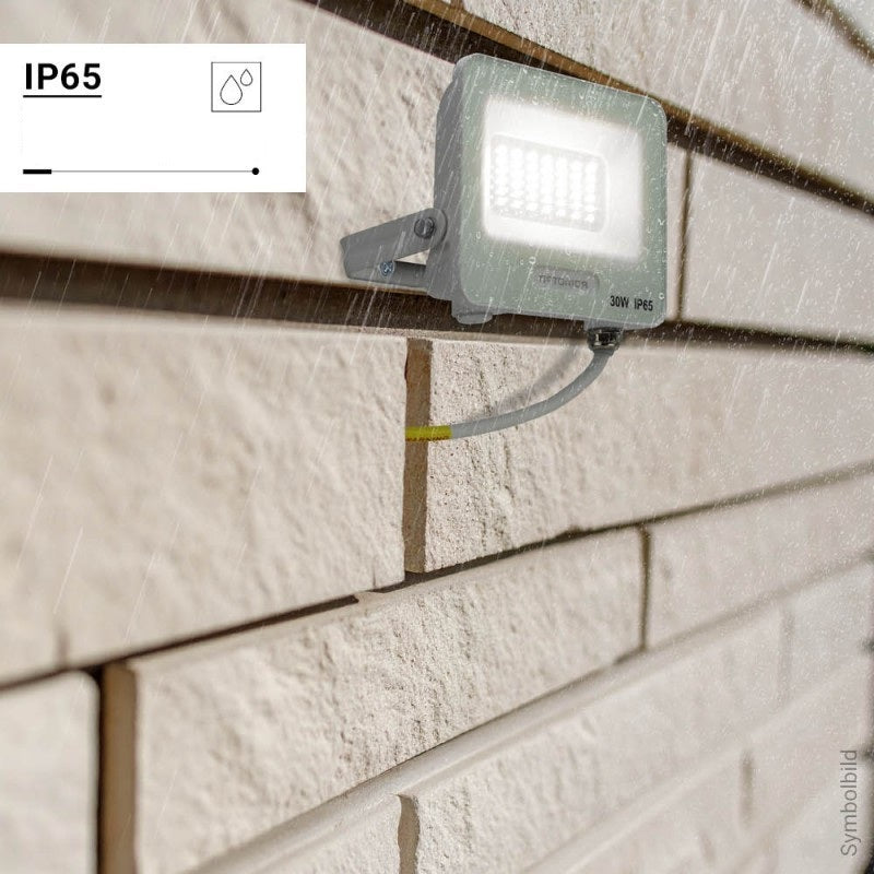 LED Floodlight, White, 90Lm/W, 30W, Warm Light — image 6