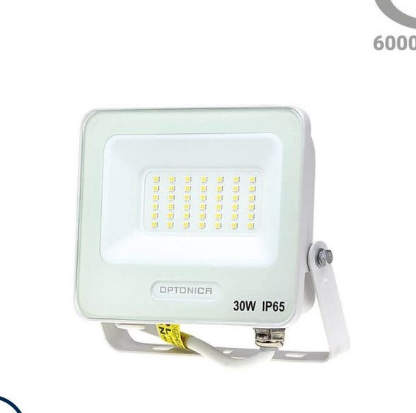 LED Floodlight, White, 90Lm/W, 30W, Warm Light — image 2