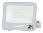 LED Floodlight, White, 90Lm/W, 30W, Warm Light — image 1