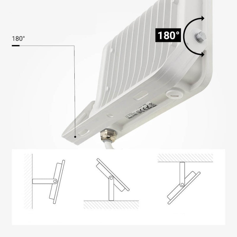 LED Floodlight, White, 90Lm/W, 50W, Neutral Light — image 5