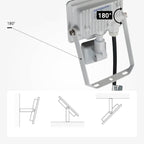 LED Floodlight, White, City Line, PIR Sensor, 10W, Warm Light — image 3