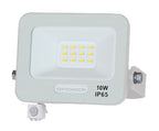 LED Floodlight, White, PIR Sensor, 10W, 120°, White Light — image 1