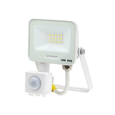 LED Floodlight, White, PIR Sensor, 10W, 120°, Warm Light — image 2