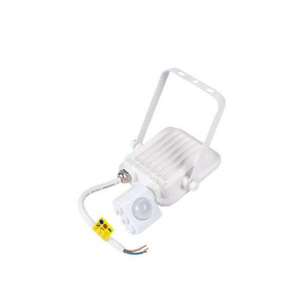 LED Floodlight, White, PIR Sensor, 10W, Warm Light — image 3