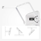 LED Floodlight, White, PIR Sensor, 10W, Warm Light — image 4