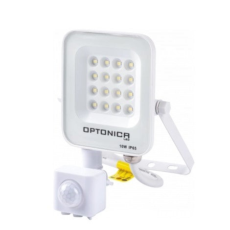 LED Floodlight, White, PIR Sensor, 10W, Warm Light — image 2
