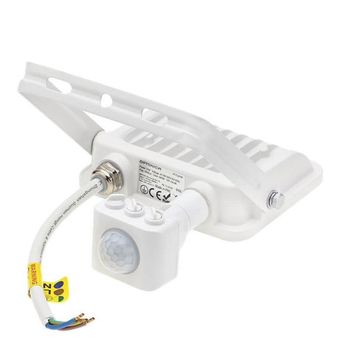LED Floodlight, White, PIR Sensor, 20W, 120°, Warm Light — image 3