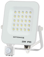 LED Floodlight, White, PIR Sensor, 20W, White Light — image 1