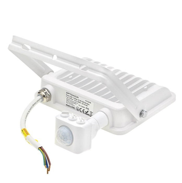 LED Floodlight, White, PIR Sensor, 30W, 120°, White Light — image 3
