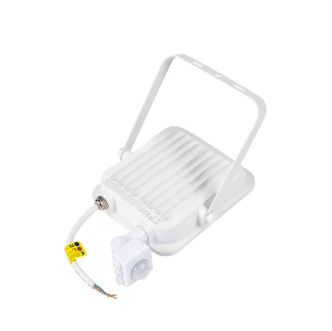LED Floodlight, White, PIR Sensor, 30W, Neutral Light — image 3