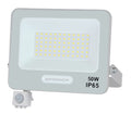 LED Floodlight, White, PIR Sensor, 50W, 120°, Neutral Light — image 1