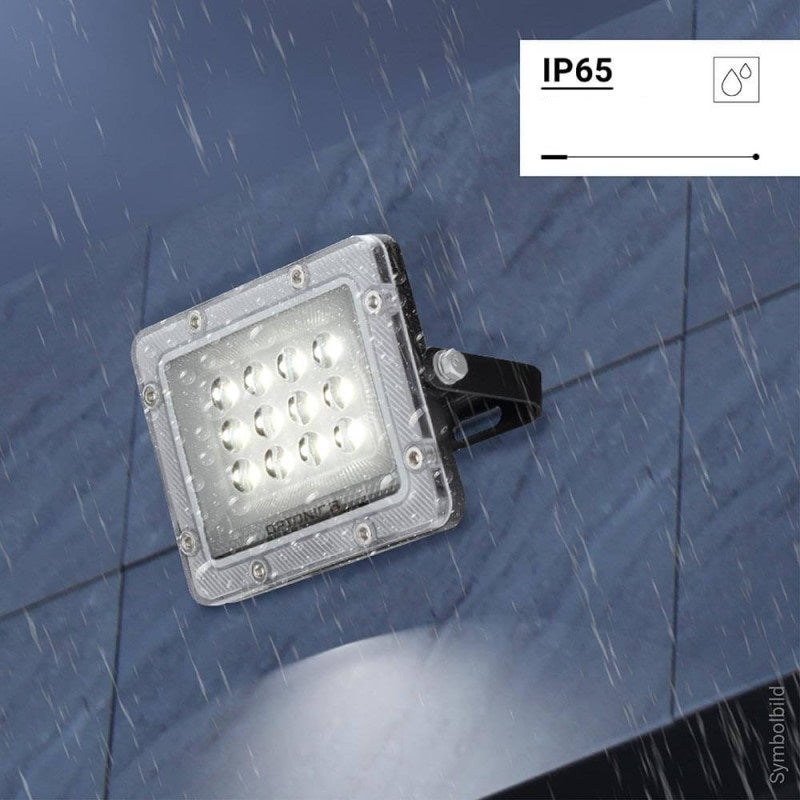 LED Floodlight, Black, 100Lm/W, 10W, Warm Light — image 5