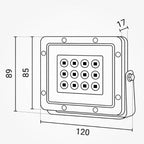 LED Floodlight, Black, 100Lm/W, 10W, Warm Light — image 7