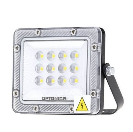 LED Floodlight, Black, 100Lm/W, 10W, Warm Light — image 2