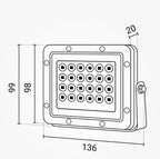 LED Floodlight, Black, 100Lm/W, 20W, Neutral Light — image 7
