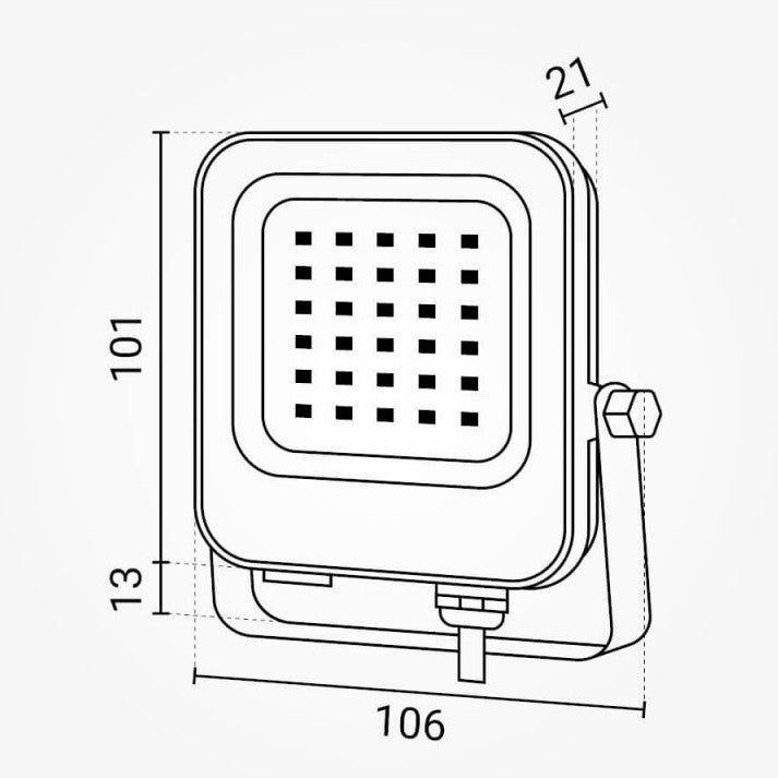 LED Floodlight, Black, 10W, RGB — image 3
