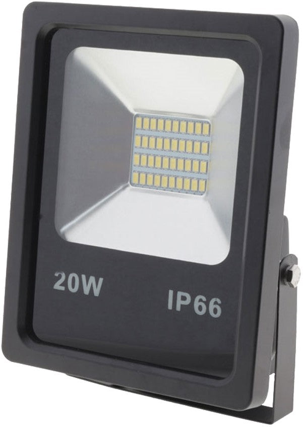 LED Floodlight, Black, 20W, 150°, Neutral Light — image 1