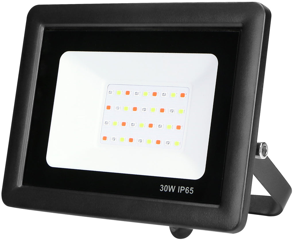 LED Floodlight, Black, 30W, RGB — image 1