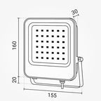 LED Floodlight, Black, 30W, RGB — image 3