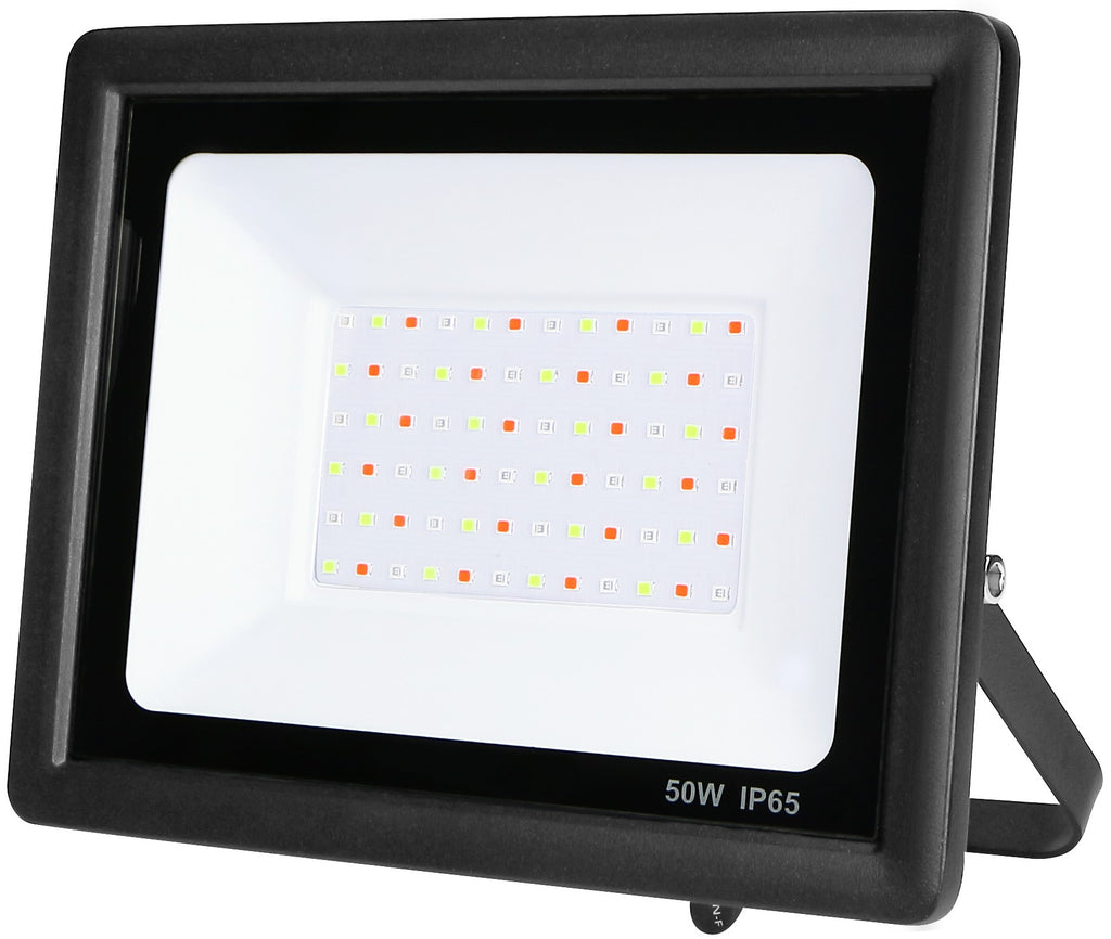 LED Floodlight, Black, 50W, RGB — image 1