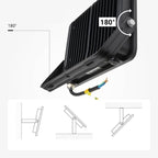 LED Floodlight, Black, 90Lm/W, 100W, Neutral Light — image 7