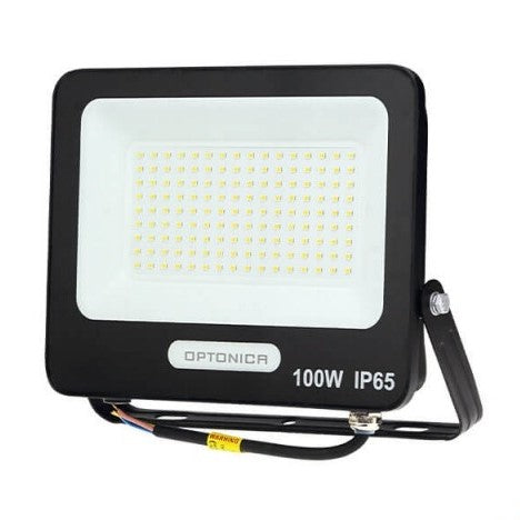 LED Floodlight, Black, 90Lm/W, 100W, Neutral Light — image 2