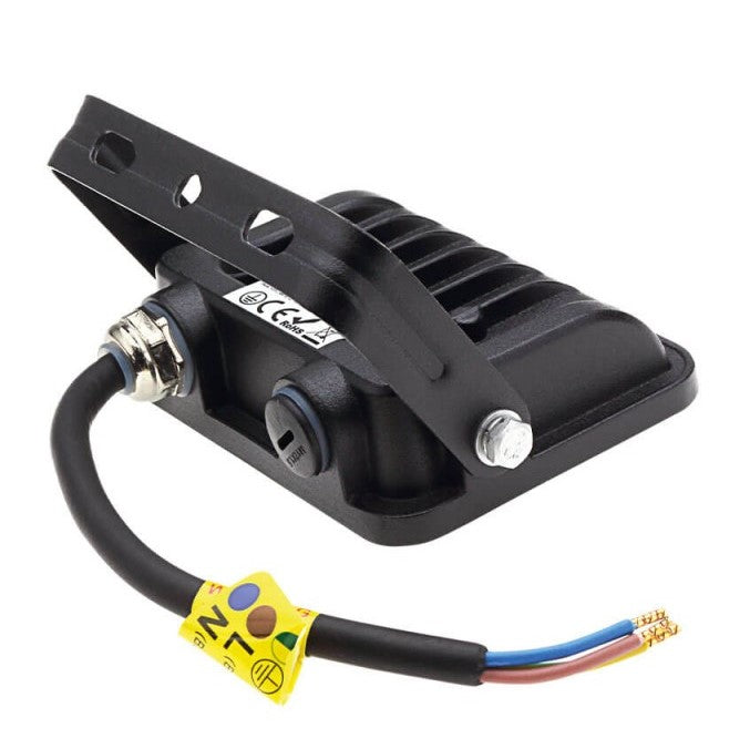 LED Floodlight, Black, 90Lm/W, 10W, Warm Light — image 3