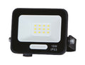 LED Floodlight, Black, 90Lm/W, 10W, Warm Light — image 1