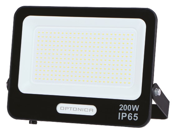 LED Floodlight, Black, 90Lm/W, 200W, White Light — image 1