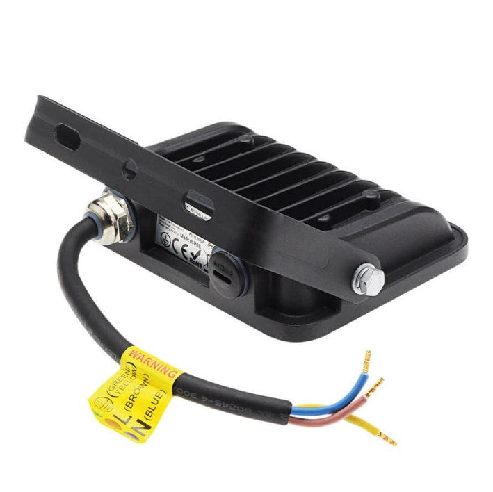 LED Floodlight, Black, 90Lm/W, 20W, Warm Light — image 3