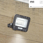 LED Floodlight, Black, 90Lm/W, 20W, Warm Light — image 5