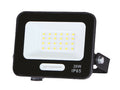 LED Floodlight, Black, 90Lm/W, 20W, Warm Light — image 1