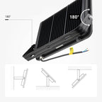 LED Floodlight, Black, 90Lm/W, 300W, White Light — image 6