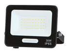 LED Floodlight, Black, 90Lm/W, 30W, Warm Light — image 1