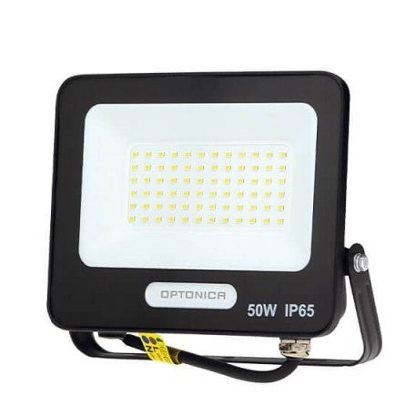 LED Floodlight, Black, 90Lm/W, 50W, Warm Light — image 2