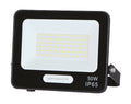 LED Floodlight, Black, 90Lm/W, 50W, Warm Light — image 1