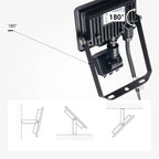 LED Floodlight, Black, City Line, PIR Sensor, 10W, Warm Light — image 4