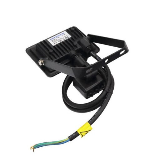 LED Floodlight, Black, City Line, PIR Sensor, Cable 70cm, 10W, Warm Light — image 3