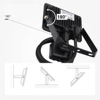 LED Floodlight, Black, City Line, PIR Sensor, Cable 70cm, 10W, Warm Light — image 5