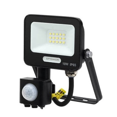 LED Floodlight, Black, PIR Sensor, 10W, 120°, White Light — image 2