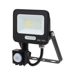 LED Floodlight, Black, PIR Sensor, 20W, 120°, White Light — image 2