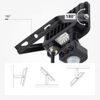 LED Floodlight, Black, PIR Sensor, 20W, 120°, Warm Light — image 5