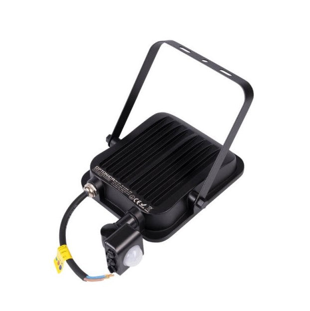LED Floodlight, Black, PIR Sensor, 30W, Warm Light — image 3