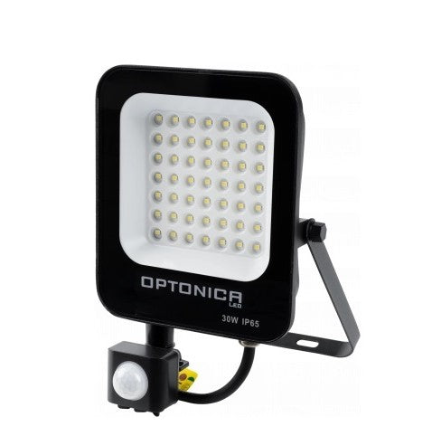 LED Floodlight, Black, PIR Sensor, 30W, Warm Light — image 2