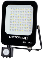 LED Floodlight, Black, PIR Sensor, 50W, White Light — image 1