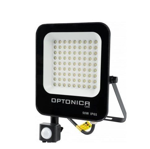 LED Floodlight, Black, PIR Sensor, 50W, White Light — image 2