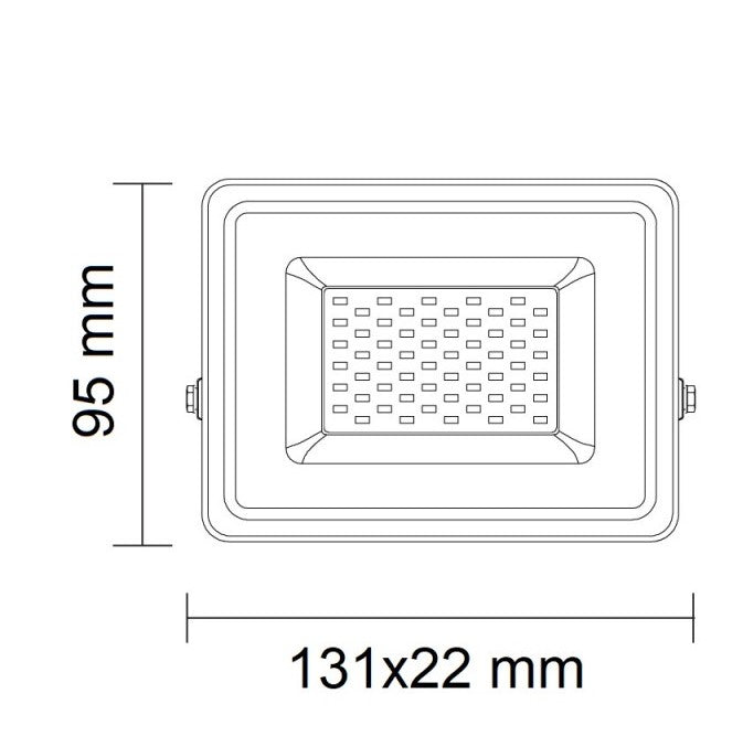 LED Floodlight, Black, Premium Line, 5 Years Warranty, 10W, White Light — image 3