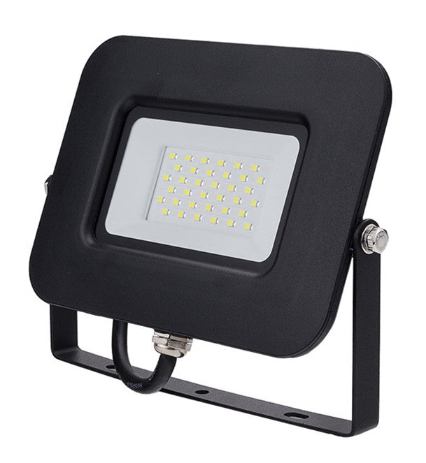 LED Floodlight, Black, Premium Line, 5 Years Warranty, 30W, Warm Light — image 1