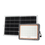 LED Floodlight, Black, with Solar Panel, 15W, White Light — image 1